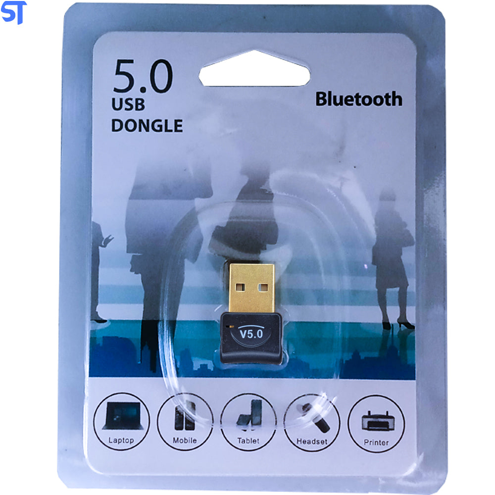 Mini Adaptador Bluetooth 5.0 Usb Dongle 3Mbps para Dados Preto - PEI-605